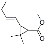 3-(1-butenyl)-2,2-dimethylcyclo-propanoic acid methyl ether 结构式