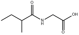 N-(2-甲基-1-氧代丁基)-甘氨酸,52320-67-9,结构式