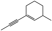 Cyclohexene, 3-methyl-1-(1-propynyl)- (9CI) 结构式