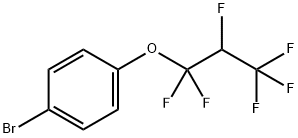4-ブロモフェニル1,1,2,3,3,3-ヘキサフルオロプロピルエーテル 化学構造式