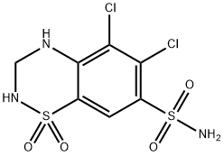 5-Chloro Hydrochlorothiazide Structure