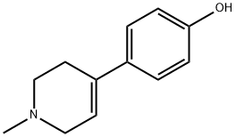 苯酚,对-(1,2,3,6-四氢-1-甲基-4-吡啶基)-,5233-54-5,结构式
