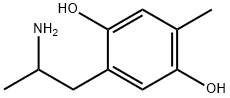 1-(2,5-dihydroxy-4-methylphenyl)-2-aminopropane Struktur