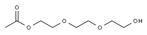 2-[2-(2-hydroxyethoxy)ethoxy]ethyl acetate Struktur