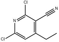 2,6-dichloro-4-ethylnicotinonitrile Struktur