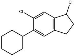 1,6-Dichloro-5-cyclohexylindane Struktur