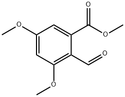 2-ホルミル-3,5-ジメトキシ安息香酸メチル 化学構造式