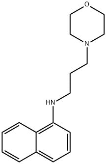 4-[3-(1-naphthylamino)propyl]morpholine Struktur