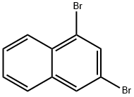 1,3-ジブロモナフタレン 化学構造式