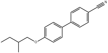 4-シアノ-4'-(2-メチルブトキシ)ビフェニル 化学構造式