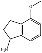 4-メトキシ-2,3-ジヒドロ-1H-インデン-1-アミン 化学構造式