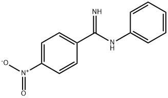 BENZENECARBOXIMIDAMIDE,4-NITRO-N-PHENYL- Structure