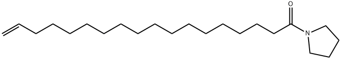 1-(17-オクタデセノイル)ピロリジン 化学構造式
