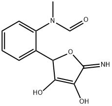 N-[2-(2,5-Dihydro-3,4-dihydroxy-5-iminofuran-2-yl)phenyl]-N-methylformamide 结构式