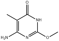 6-氨基-2-甲氧基-5-甲基嘧啶-4(3H)-酮 结构式