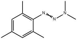 1-MESITYL-3,3-DIMETHYLTRIAZ-1-ENE 化学構造式