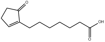 5-oxocyclopent-1-ene-1-heptanoic acid Struktur