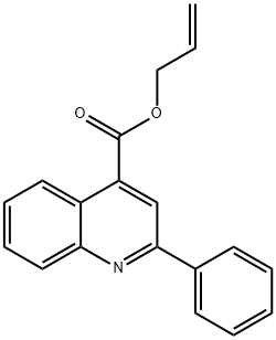 2-フェニル-4-キノリンカルボン酸2-プロペニル 化学構造式