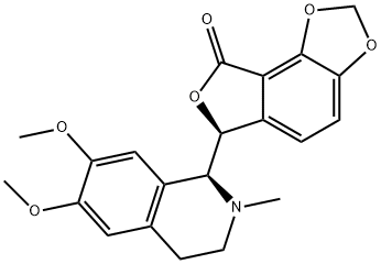 [6S,(+)]-6-[(1S)-1,2,3,4-Tetrahydro-6,7-dimethoxy-2-methylisoquinolin-1-yl]furo[3,4-e]-1,3-benzodioxol-8(6H)-one Struktur