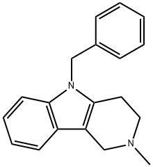 5-BENZYL-2-METHYL-2,3,4,5-TETRAHYDRO-1H-PYRIDO[4,3-B]INDOLE Struktur