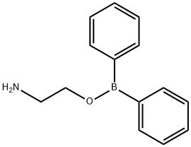 二苯基硼酸-2-氨基乙酯 结构式