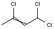 1,1,3-トリクロロ-2-ブテン 化学構造式