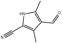 1H-Pyrrole-2-carbonitrile, 4-formyl-3,5-dimethyl- (9CI) 结构式