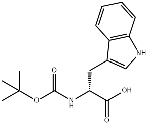 N-[(tert-Butoxy)carbonyl]-D-tryptophan Struktur