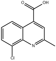 8-クロロ-2-メチル-4-キノリンカルボン酸 化学構造式