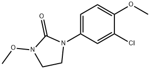 1-(3-Chloro-4-methoxyphenyl)-3-methoxyimidazolidin-2-one 结构式