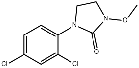 1-(2,4-ジクロロフェニル)-3-メトキシイミダゾリジン-2-オン 化学構造式