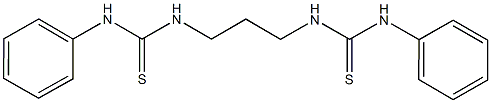 N'-{3-[(anilinocarbothioyl)amino]propyl}-N-phenylthiourea 结构式