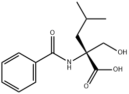 DL-N-苯甲酰-2-异丁基丝氨酸,52421-47-3,结构式