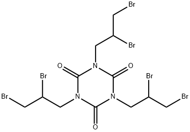 Hexahydro-1,3,5-tris(2,3-dibromopropyl)-1,3,5-triazine-2,4,6-trione Structure