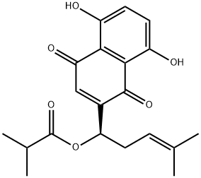 异丁酰紫草素,52438-12-7,结构式