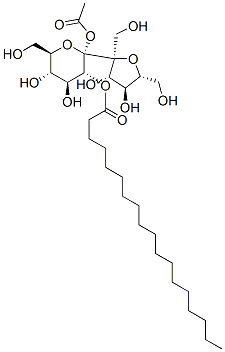 蔗糖四硬脂酸酯三乙酸酯, 52439-69-7, 结构式