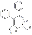 1,2-ジフェニル-2-(4-フェニル-3H-1,2-ジチオール-3-イリデン)エタノン 化学構造式