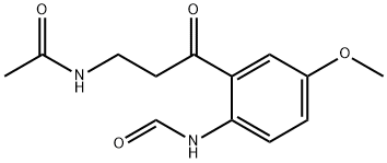 N -Γ-乙酰基- N- 2 -甲酰- 5 -甲氧基犬尿氨酸, 52450-38-1, 结构式