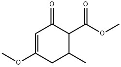4-Methoxy-6-methyl-2-oxo-3-cyclohexene-1-carboxylic acid methyl ester 结构式