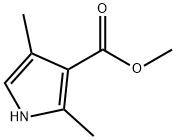 2,4-ジメチル-1H-ピロール-3-カルボン酸メチル 化学構造式