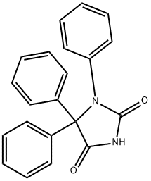 1,5,5-Triphenyl-2,4-imidazolidinedione Struktur