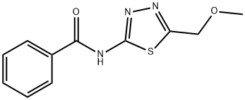 Benzamide, N-[5-(methoxymethyl)-1,3,4-thiadiazol-2-yl]- (9CI) Structure