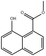 8-ヒドロキシ-1-ナフトエ酸メチル 化学構造式