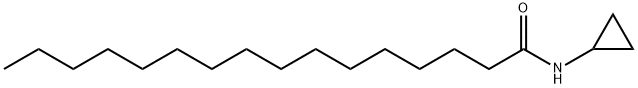 HexadecanaMide, N-cyclopropyl- 结构式