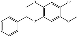 1-溴-2,5-二甲氧基-4-苯甲氧基苯 结构式
