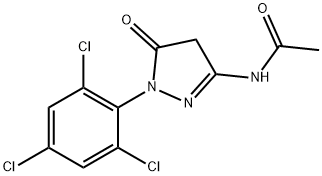 1-(2,4,6-三氯苯基)-3-丙烯酰胺基-5-吡唑酮, 52472-98-7, 结构式