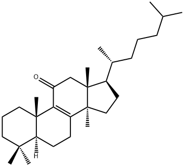 ラノスタ-8-エン-11-オン 化学構造式
