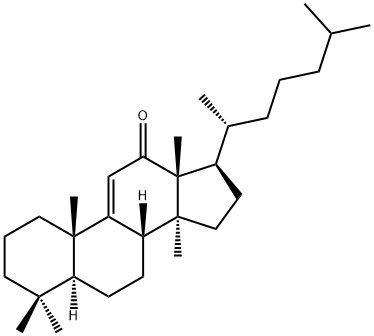Lanost-9(11)-en-12-one Struktur