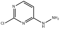 2-Chloro-4-hydrazinopyrimidine 化学構造式