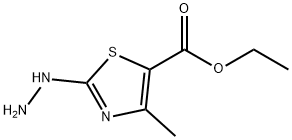 2-Hydrazino-4-methyl-thiazole-5-carboxylic acid ethyl ester Structure